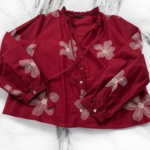 ZARA Long sleeve blouse
